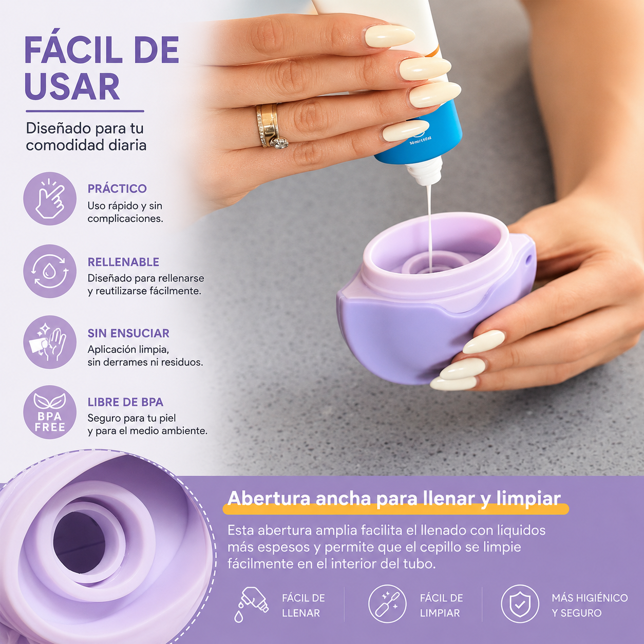 Aplicador Solar Recargable Antiderrames
