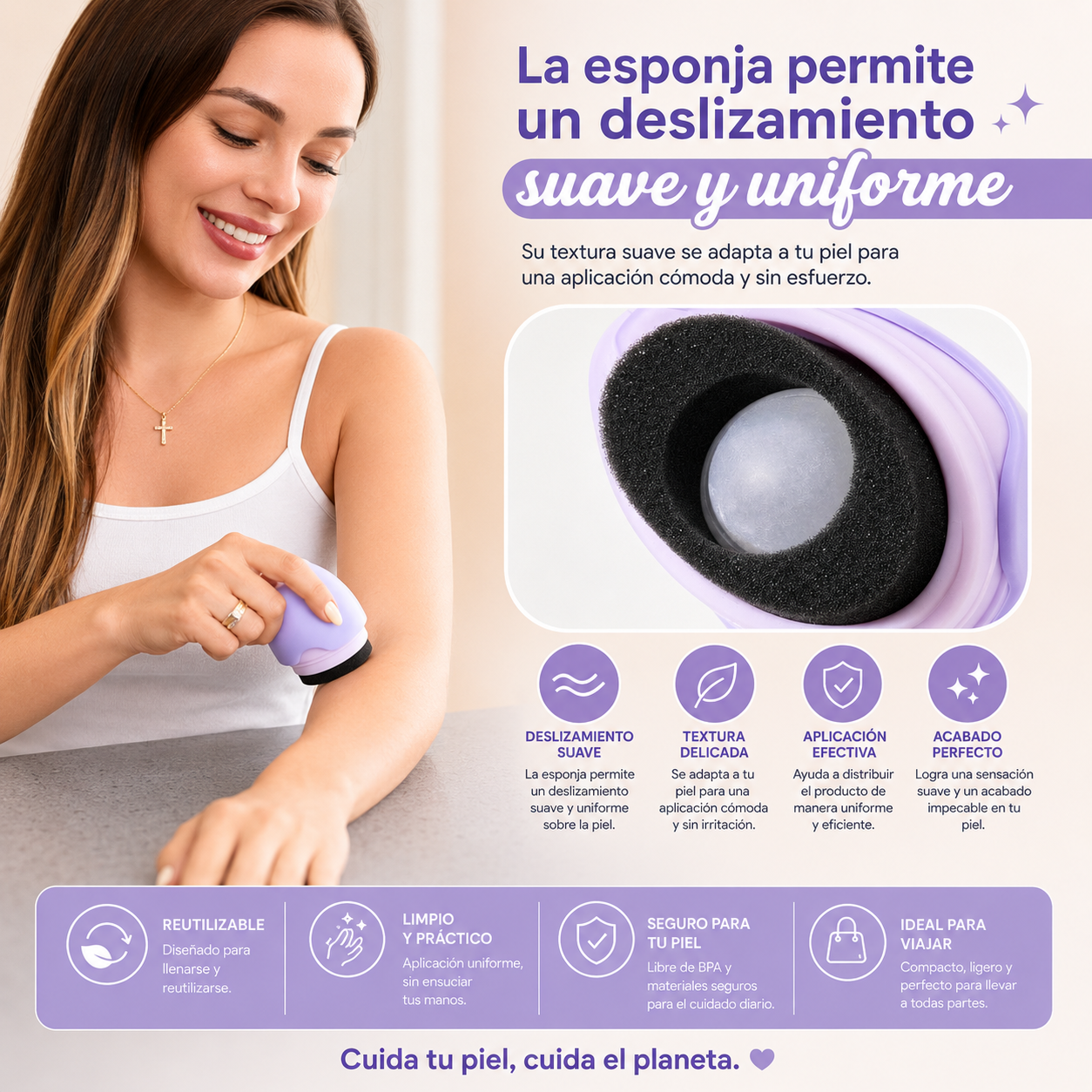 Aplicador Solar Recargable Antiderrames