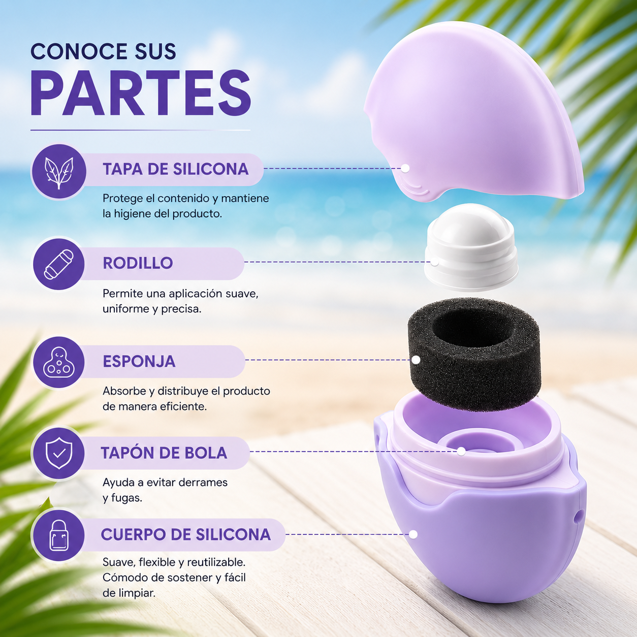 Aplicador Solar Recargable Antiderrames