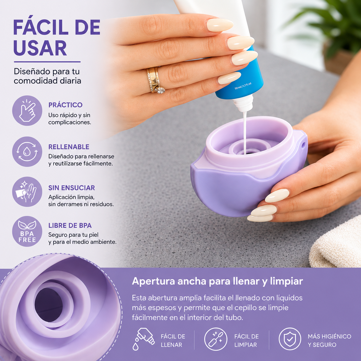 Aplicador Solar Recargable Antiderrames