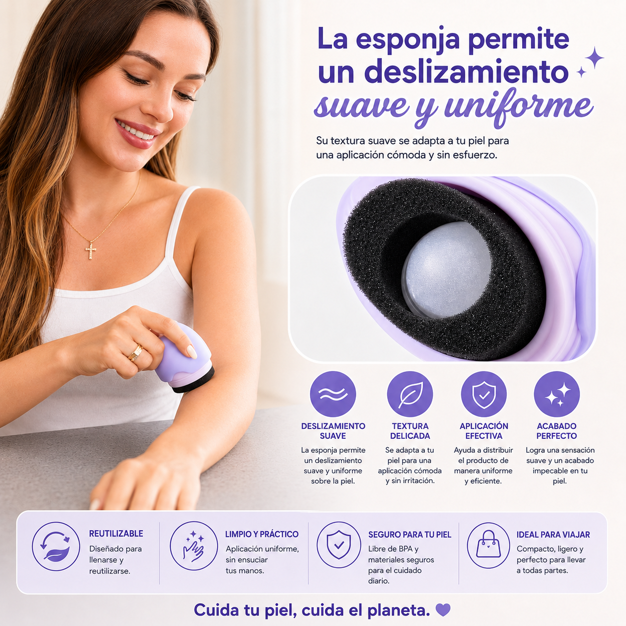 Aplicador Solar Recargable Antiderrames
