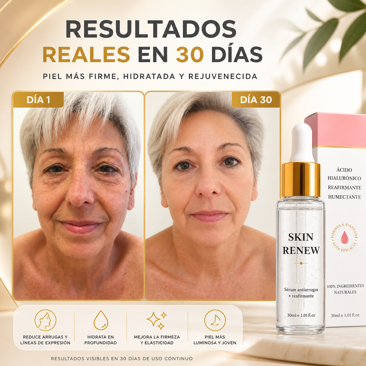 SERUM ANTIARRUGAS Y REAFIRMANTE ANTI-EDAD