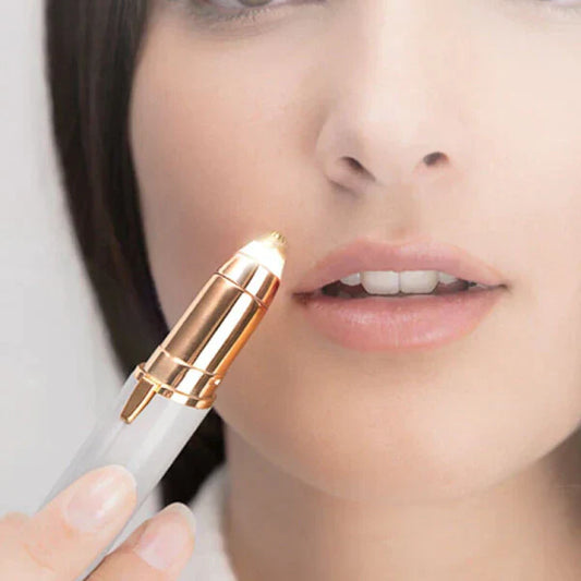 Depiladora facial de precisión indolora con luz incorporada RECARGABLE